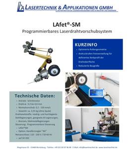 LAfet SM Produktdatenblatt Drahtvorschub LAfet SM