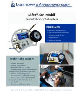 Produktdatenblatt Laserdrahtvorschubsystem LAfet SM mobil